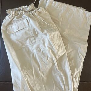 BuffBunny Cream Athletic Cargo Pants